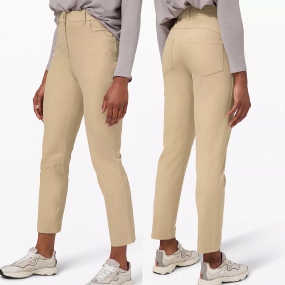 Lululemon city sleek 7/8 pant in trench